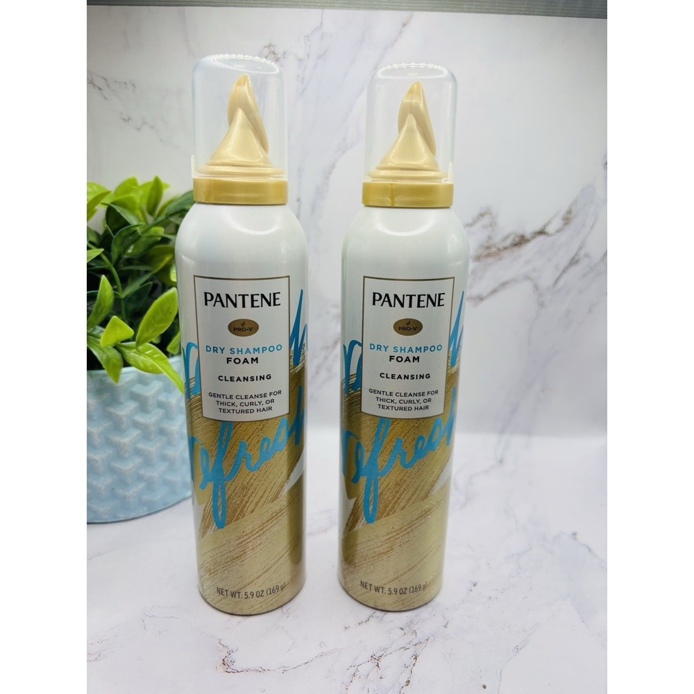 Pantene Pro V Dry Shampoo Refresh Foam Cleansing 5.9oz Lot of 2 New